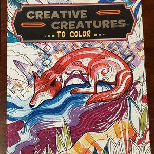 Kappa Designer Series "Creative Creatures to Color" Adult Coloring Book - New!